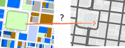 Streets are difficult to reconcile with land use polygons